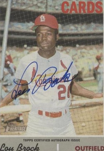 2019 Topps Heritage - Lou Brock #ROA-LB