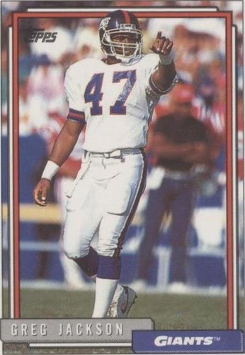 1992 Topps Greg Jackson #291