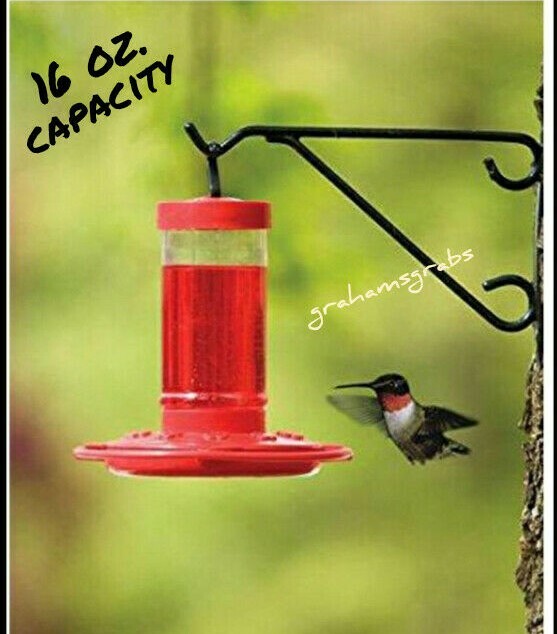 FIRST NATURE HUMMINGBIRD FEEDER #3051 WIDE MOUTH EASY CLEAN FILL MADE IN USA 16