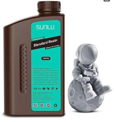 SAME DAY SHIPPING 1KG SUNLU 3D SLA Printer Resin - Grey