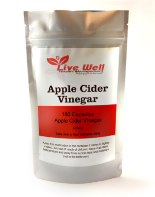 Leben Näpfe Apfelessig Kapseln, Gewichtsverlust, Cholesterol &