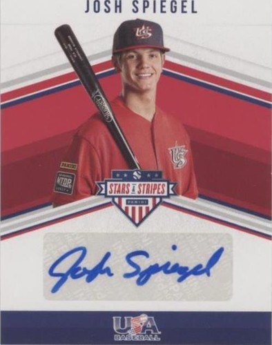 2018 Panini USA Baseball Stars & Stripes - Josh Spiegel #SS-JS