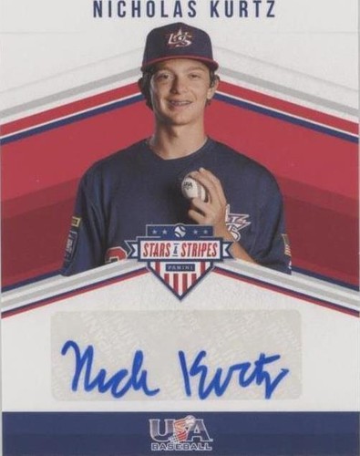 2018 Panini USA Baseball Stars & Stripes - Nicholas Kurtz #14NT-NK