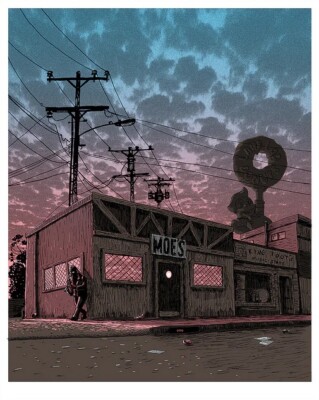 THE SIMPSONS ''Amanda Hugginkiss'' print by TIM DOYLE Nakatomi 