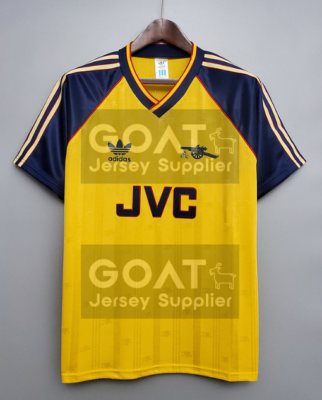 RETRO 1988 1989 ARSENAL AWAY Football Shirt Soccer Jersey VINTAGE