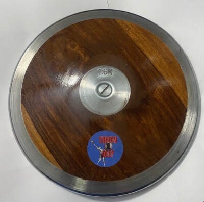 1.6K  THROW1DEEP BRAND Wood Discus STEEL RIM BRAND NEW