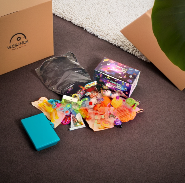 101 Pcs Large Fidget Mystery Box for Kids Girls & Boys - Fun Sensory Fidget Toys