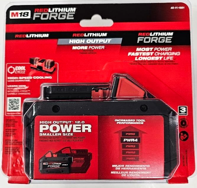 (2) NEW Milwaukee Genuine M18 Forge 48-11-1881 8.0 AH Batteries 18V Red Lithium