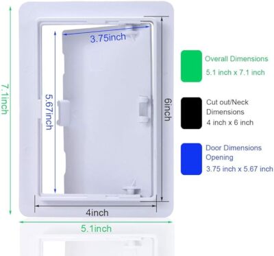 Polystyrene Plumbing Access Panel Drywall Access Door with Removable Hinged Door