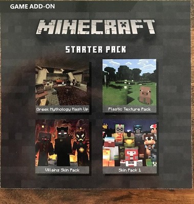 CODE for Minecraft Starter Pack CONTENT Xbox One (NOT GAME) READ