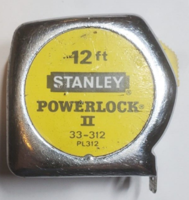 VINTAGE STANLEY 33 312 POWERLOCK II PL12 12 TAPE MEASURE eBay