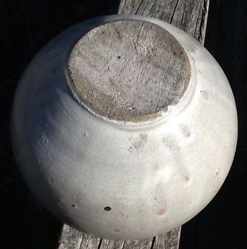 Salt Glazed Hand Turned Vase Studio Pot Vintage Unmarked & Unknown