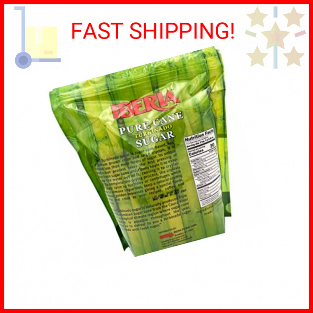 Iberia Pure Cane Turbinado Raw Sugar, 32 Oz.
