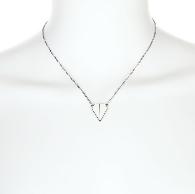 Rebecca Minkoff Women's Silver Toned Pendant Necklace $40