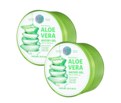 2 pcs of Soothing and Moisture Aloe Vera 92% Soothing Gel -300ml