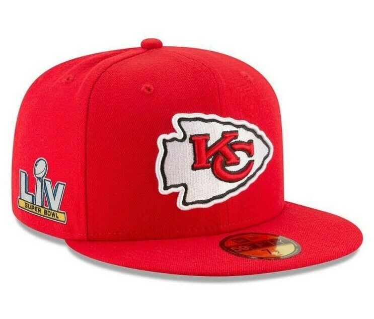 NFL Red Kansas City Chiefs New Era Super Bowl LV 55 Sideline 5950