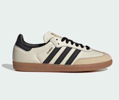 adidas Originals Samba OG Cream White Black Sand Strata Women's Size ID0478