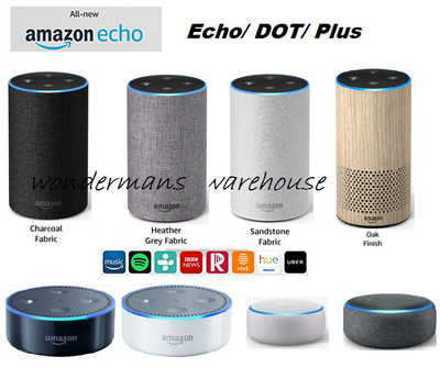 Amazon Echo Alexa Plus/Dot 3rd & 4th Gen/Show Speakers - Various Colours- New