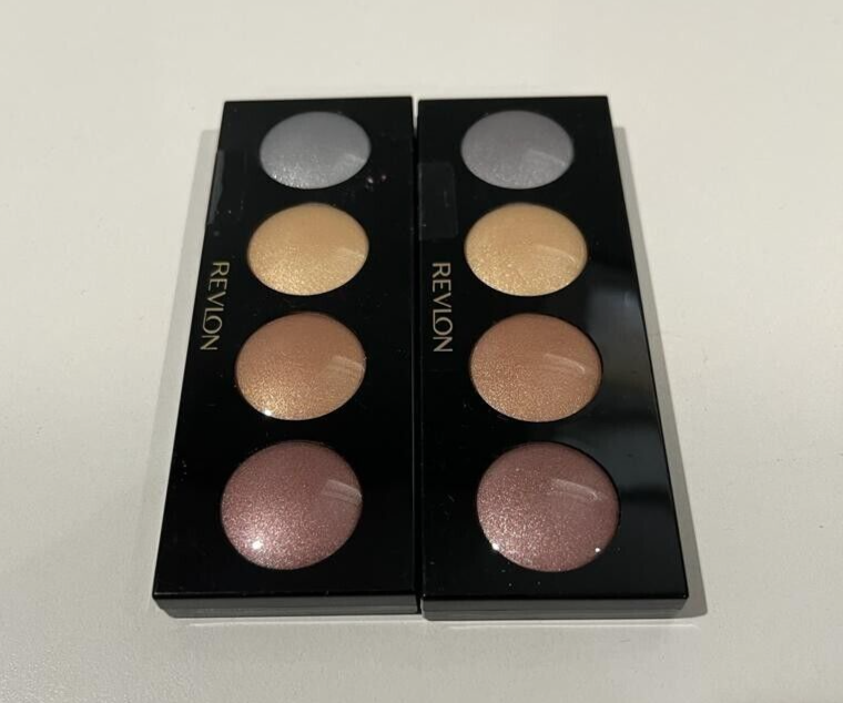 2 PCS REVLON ILLUMINANCE CREAM EYE SHADOW PALETTE #715 PRECIOUS METALS 0.12 OZ