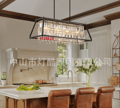Linear crystal chandelier dining room outlet