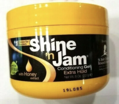 Ampro Pro Styl Shine 'n Jam Extra Hold Conditioning Gel with honey extract 8 oz