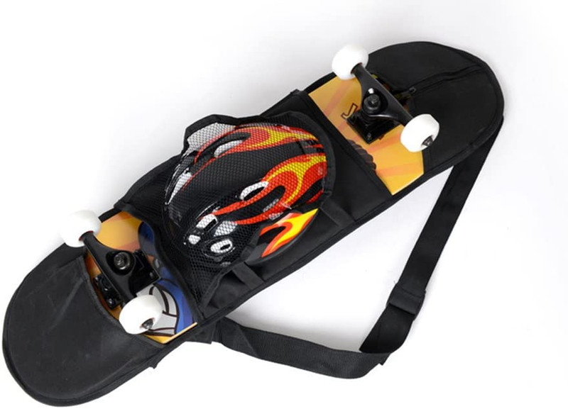 Cooplay 32"*8" Black Skateboard Carry Bag Backpack Rucksack 