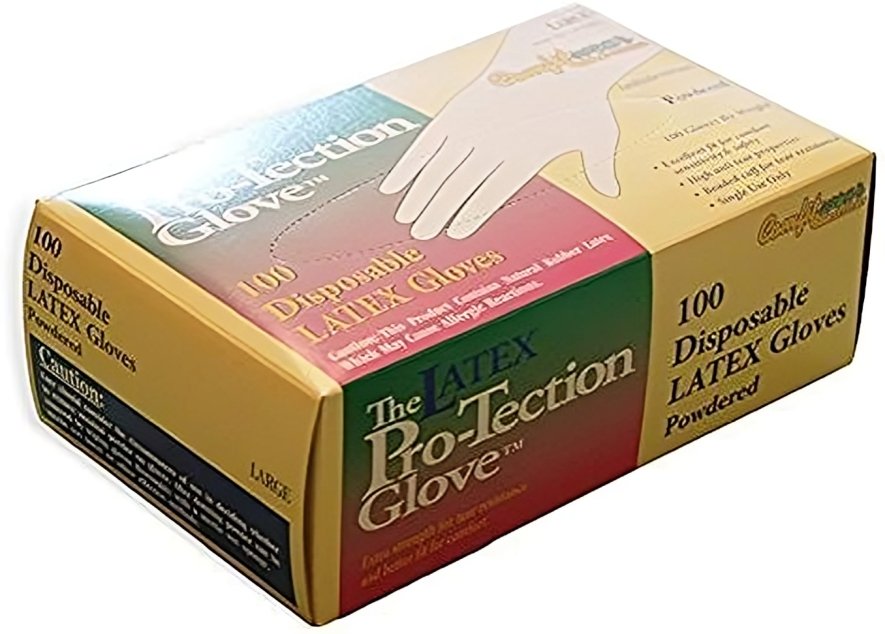 Disposable Medical Care Latex Gloves Small, 100 Count
