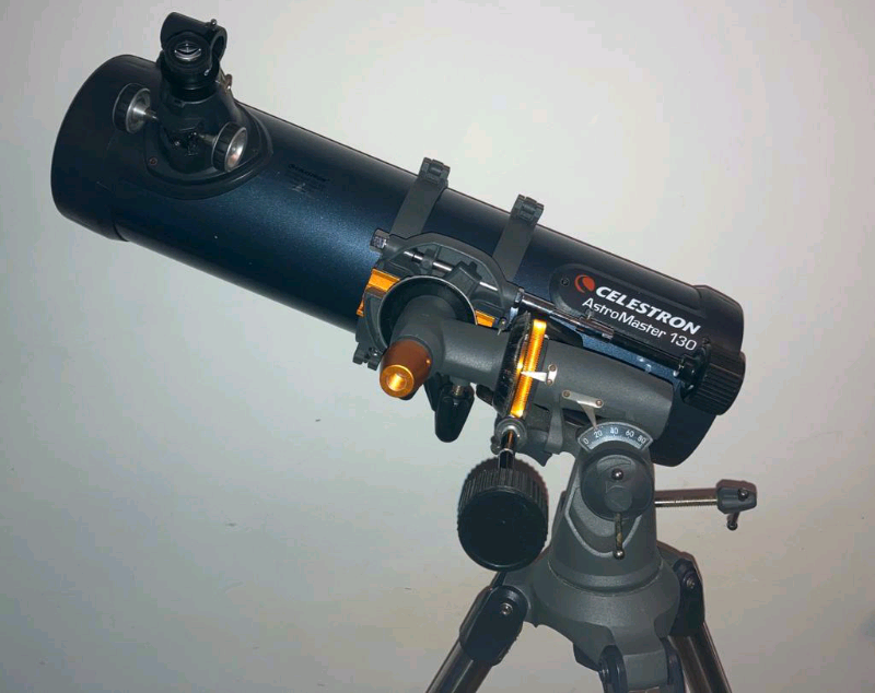 LIKE NEW Celestron AstroMaster 130EQ motor drive Telescope in West