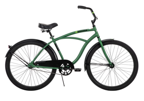 Huffy 26" Cranbrook Men's Beach Cruiser Comfort Bike Green Ride Fun Gift Ride S1
