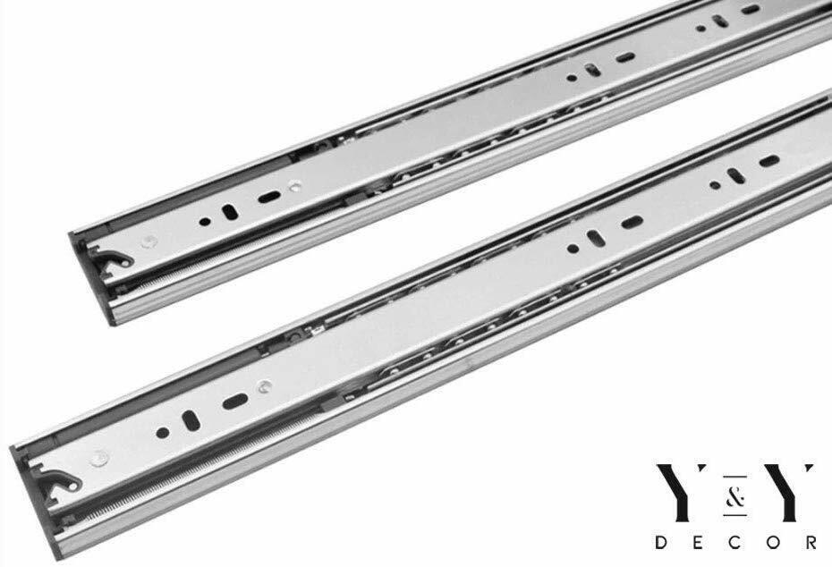 5 Pairs 12"-24" Soft Close Drawer Slides Ball Bearing Full Extension Value Pack