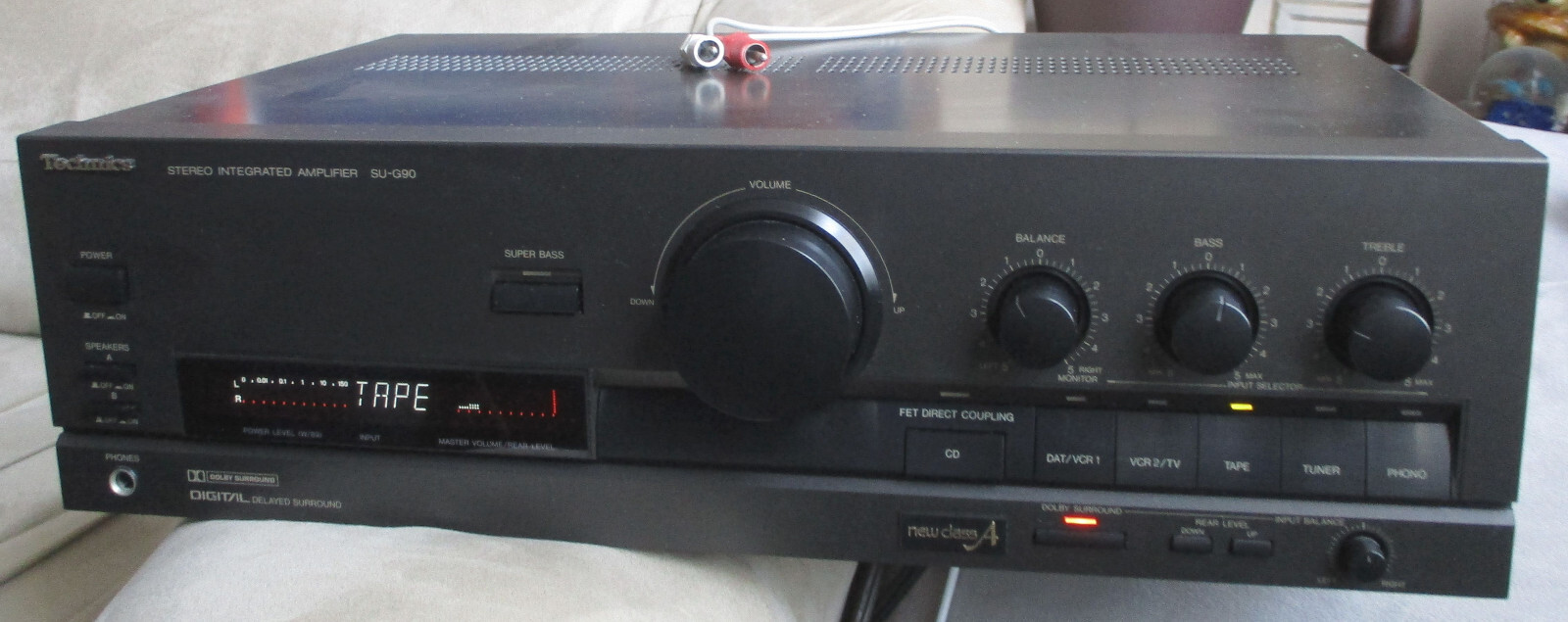 Technics SU-G90 Stereo Integrated Amplifier & Cables No Remo