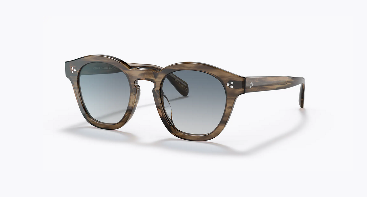 Pre-owned Oliver Peoples Brand 2022  Sunglasses Ov 5382su 16898g Boudreau L.a Authentic In Soft Teal Gradient Mirror