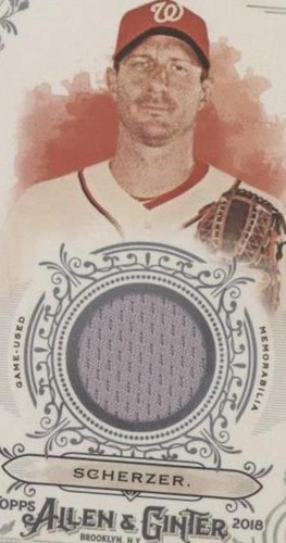 2018 Topps Allen & Ginter - Max Scherzer #FSRB-MH