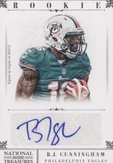 2012 Panini National Treasures B.J. Cunningham #205