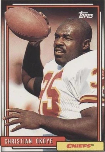 1992 Topps Christian Okoye #395