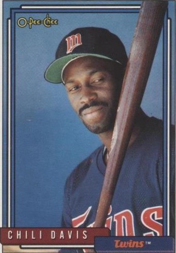 1992 Topps #118 Chili Davis Minnesota Twins GEM-MT Baseball