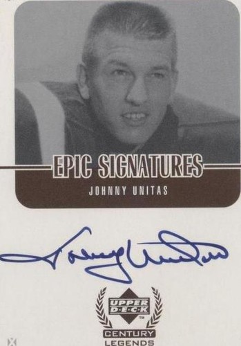 1999 Upper Deck Century Legends Johnny Unitas #JU
