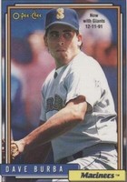 1992 O-Pee-Chee - Dave Burba #728