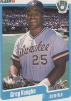 1990 Fleer - Greg Vaughn #339