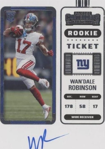 2022 Panini Contenders Wan'Dale Robinson #141