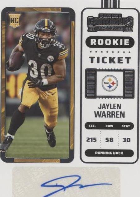 2022 Panini Contenders Jaylen Warren #286
