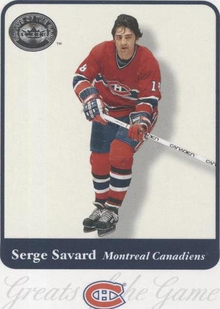 2001-02 Fleer Greats of the Game - Serge Savard #85