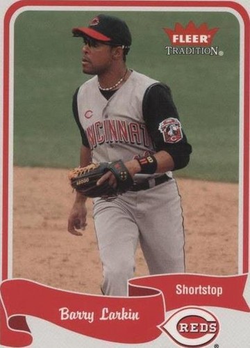 その他 BARRY LARKIN 04 FLEER CLASSIC CLIPPINGS 2004 Fleer Classic Clippings BARRY LARKIN AUTO PATCH RACK 36