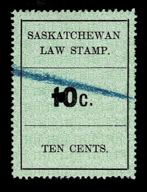 Canada Revenue Saskatchewan Law stamp van Dam SL22 VF used 