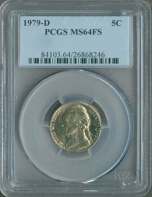 1979 D Jefferson Nickel PCGS MS64 FS Quality