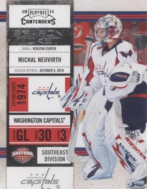 2010-11 Panini Playoff Contenders - Michal Neuvirth #80