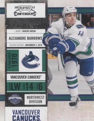 2010-11 Panini Playoff Contenders - Alexandre Burrows #59
