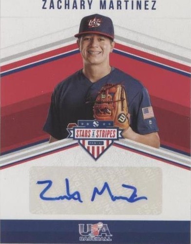 2018 Panini USA Baseball Stars & Stripes - Zach Martinez #SS-ZM
