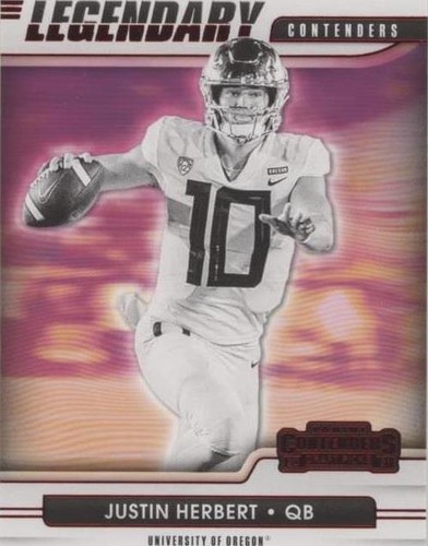 2021 Panini Contenders Draft Picks Justin Herbert #9