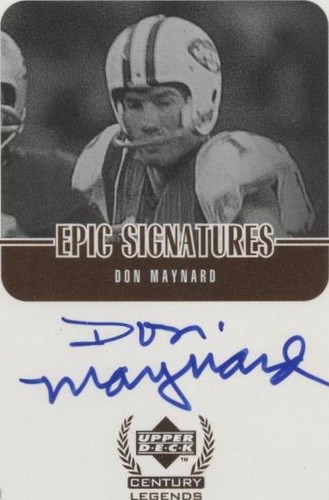 1999 Upper Deck Century Legends Don Maynard #MY